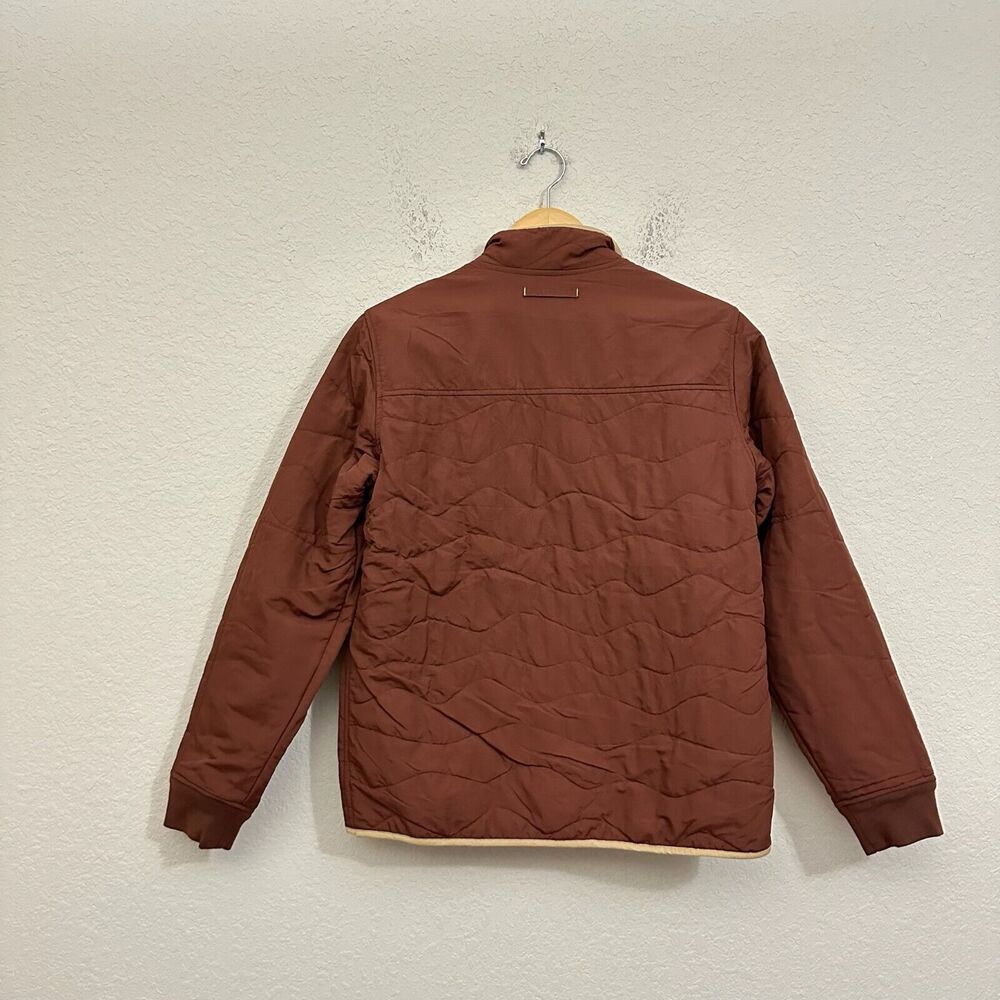 WELLEN Quilted Jacket Brown Full Zip Insulated Cozy Winter Outdoor Nylon - Picture 2 of 11